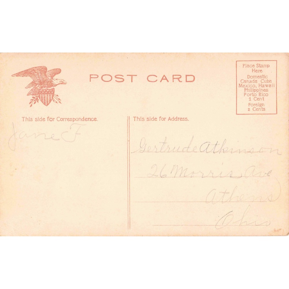 Columbus Ohio OH Postcard Ohio Penitentiary Prison Exterior c1910 Divided Back - Picture 2 of 2